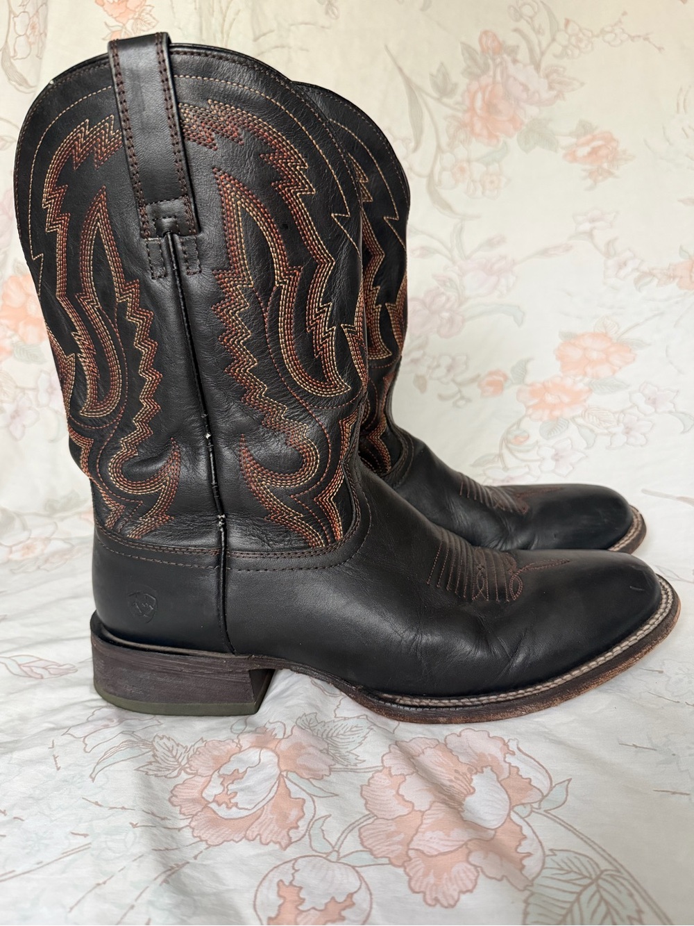 Ariat Black Leather Cowboy Boots